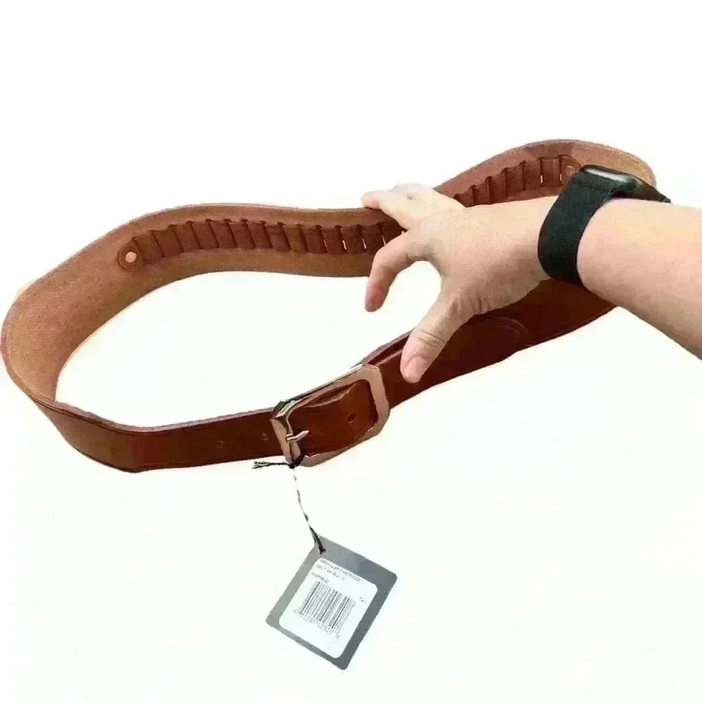 NWT Galco Holsters Tan Wrangler Cartridge Belt .44/.45 2.5” Size 42”